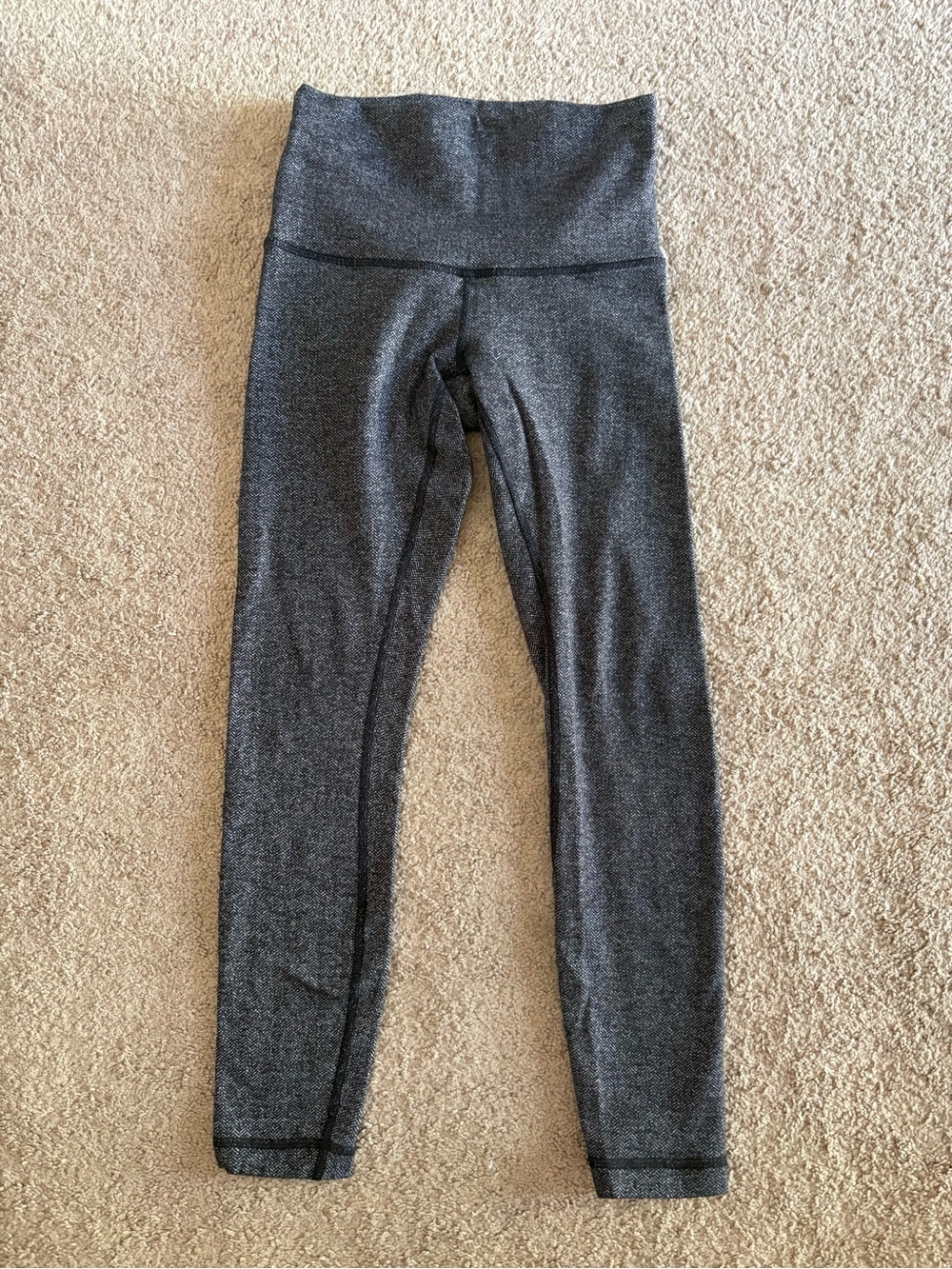 lululemon athletica Heathered Dark Gray High-Waist Leggings